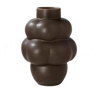 BLWOTMOR Vase en Céramique Vase Décoratif Vase de Table Vase Moderne Silhouette Ballon Col Cylindrique Stabilité sur Table Matériau Céramique Blanche pour, Noir, Vase Ballon Atmosphérique