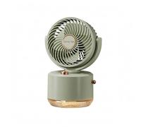 BLWOTMOR Ventilateur de Bureau USB Appareil de Table Diffuseur de Brouillard Réglage Du Vent en Trois Niveaux Brume Régulière Finition Mate Remplissage Facile, Vert Avocat, FS -03 230 150 120mm