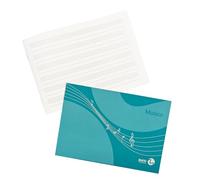 BM BeMore - Album Musique 0100219 - Cahier de musique - Rigatura Pentagramme 8 lignes - Papier 90 g/m² - Format (17 x 24 cm) - Lot de 20 pièces