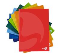 BM BeMore - Cartonato Color 0112278 - Maxi Cahier Cartonné A4 - Rayure 10 mm - Tableaux 1 cm pour la 1ère année - Couverture Cartonnée lourde - Papier 80 g/m² - 5 pièces - Couleurs assorties