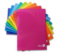 BM BeMore Centus 0101036 Lot de 12 cahiers A4 quadrillés 10 mm Papier 1 cm 100 g/m² Couleurs assorties