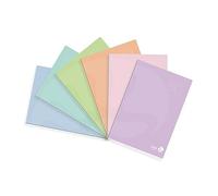 BM BeMore - Color 80 Pastel - 0121004 - Cahier Format A4 - Ligne 1R - Lignes sans marge - Papier 80 g/m² - Couleurs assorties - Lot de 10 pièces