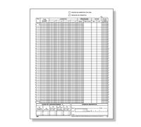 BM BeMore Mod 244/C, 0100435 Registre des Correspectifs avec copie, papier autocopiant 12 + 12 feuilles, dimensions 22 cm x 28 cm, lot de 5 pièces