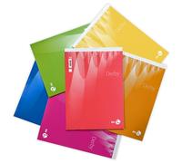 BM BeMore Notes Derby 0100020 Lot de 10 blocs de notes à points métalliques Format A4 Rayure 1R Rayures sans marge Papier 60 g/m²