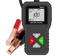 BM550 Testeur Batterie AUTO 6V 12V 24V, 100-2000 CCA 2-200Ah Testeur Alternateur Automobile, Système Détection Charge Voiture,Analyseur Batterie Numérique pour Voiture Camion Moto ATV SUV Bateau Yacht