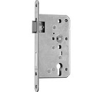 BMH 0450.000085 Serrure à mortaise PZW Gauche DM65 Chef-d'œuvre, avec tige ronde 24 mm, acier inoxydable 0450, argent