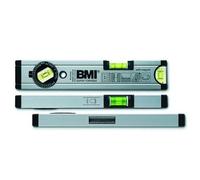 BMI 692025TWM Niveau à bulle Ultrasonic anodisé avec fiole d'angle et aimant 25 cm