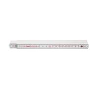 BMI BMI Metre pliant bois blanc, Longueur : 2m Quantité:1