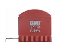 BMI BMI Mètre ruban de poche 3 m x 13 mm blanc avec fenêtre de visualisation Quantité:1