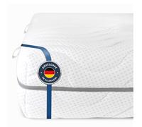 BMM Matelas 90 x 190 cm, Confort 19, dureté H4, Extra Ferme, Matelas en Mousse Froide certifié Öko-Tex/Ergonomique 7 Zones, Hauteur 19 cm, de Conception Allemande