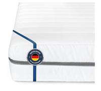 BMM Matelas 90 x 200 cm Classique XXL, degré de dureté H4 Extra Ferme/Matelas en Mousse Froide certifié Öko-Tex/Ergonomique, 7 Zones, épaisseur 12 cm/Matelas de Conception Allemande