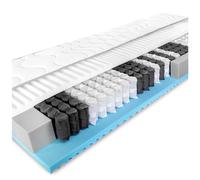 BMM Matelas Comfort TFK Taille 140 x 200 cm, fermeté H4 / Matelas à Ressorts ensachés/Matelas Ergonomique à 7 Zones certifié Öko-Tex/Hauteur 23 cm/Matelas de Conception Allemande