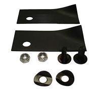 BMS Lot de 2 Lames et boulons pour Tondeuse à Gazon Rover 45,7 cm 50,8 cm