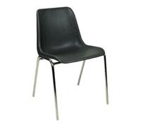 BMV Chaise en plastique lot de 4 démontées anthracite cadre chromé Quantité:1