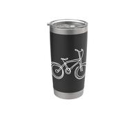 BMX Bike Dessin de cycliste Gobelet isotherme en acier inoxydable double paroi