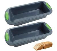 BMZXCH 2 Pièces Moule à A Cake Gateau Silicone Rectangulaire 28x12x6,3 cm | Petit Moule Silicone Rectangle A Cake Pain en Silicone, Antiadhésif Moules Rectangulaire en Silicone pour Cuisson, Pâtisserie