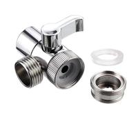 BNGDFDGH Adaptateur de robinet à interrupteur M22/M24, séparateur d'évier de cuisine, vanne de dérivation, connecteur de robinet d'eau for toilettes, Bidet, douche, salle de bains(Zinc alloy)