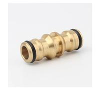 BNGDFDGH Connecteur de tuyau de jardin en laiton à 2 voies, coupleur de jonction 1/2 ", Joint rapide, robinet de tuyau d'eau, Extension de réparation mâle