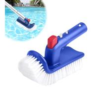 BNGXR Brosse de Piscine, Tête de Brosse Piscine Rotative à 180 Degrés avec EZ Clips pour Le Nettoyage des Murs de Piscines Baignoires Salle de Bain Carrelage et Sols sans Effort