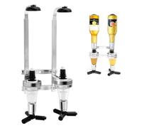 BNGXR Distributeur d'alcool à Double Tête, Doseur Bouteille Distributeur Porte-Bouteille Mural d'alcool Alliage Daluminium Idéal pour Les Bars, Restaurants, Hôtels et Autres Lieux d'affaires