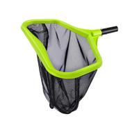BNGXR Épuisette de piscine avec cadre en aluminium - Épuisette de fond de piscine à mailles fines - Pour le nettoyage de la piscine, de l'étang - Vert (pas de barre)