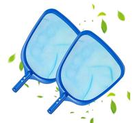 BNGXR Lot de 2 Épuisette de Piscine, Epuisette Piscine Mailles Ultra Fines Filet de Nettoyage de Feuilles de Piscines Mailles Fines pour Algues et Piscines, Spas, Jacuzzis, Etangs