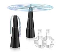 BNGXR Ventilateur Anti-Mouche, 2 Pièces Electrique Chasse Mouche de Table, Chargement USB Ultra Silencieux Portable, Répellante Moustique Fan pour Maison Dîner, Pique-Nique, Restaurants Terrasses