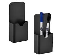 BNOYONERAS 2PCS Porte Marqueur Magnétique, Magnétique Porte Marqueur, Crayon Magnétiques Porte, Support de Crayons Magnétiques, Porte Stylo Aimanté pour Réfrigérateur Tableau Blanc