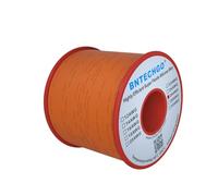 BNTECHGO Bobine de fil en silicone de calibre 26-76,2 m - Ultra flexible - Haute température - 200 degrés C - 600 V - 26 AWG - 30 brins de fil de cuivre étamé (toron) pour modèle à faible impédance