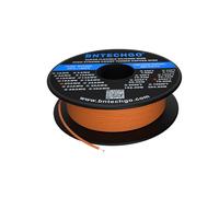 Bntechgo Coque en silicone de calibre 20 250 Pieds Orange souple et résistant aux températures élevées très efficace 20 AWG Fil de silicone 100 brins de fil de cuivre étamé