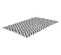 Bo-Camp Urban Outdoor Tapis Détente Wave XL - Noir/Blanc