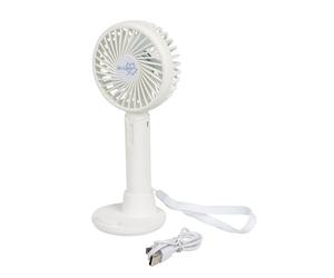 Bo-Camp Ventilateur à main Avec support ABS - Blanc