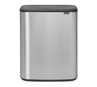 Brabantia Poubelle Bo Touch Bin 2x30 L Acier mat anti-traces