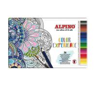 BoÃ®te de 36 crayons aquarelable en mÃ©tal Alpino Mandala Multicolore TU