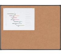BoardsPlus Naturel Tableau en liège avec cadre noir 120 x 90 cm