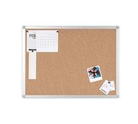 BoardsPlus - Tableau d'Affichage en Liège, 60 x 45 cm, Cadre en Aluminium