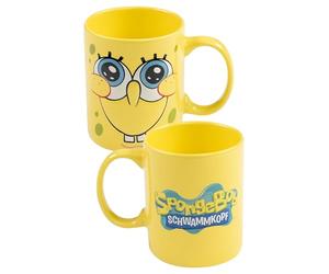 Bob l’éponge tasse 3D - Face, mug café en céramique jaune 320 ml