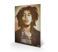 Bob Marley (Music Forever) 40 x 59 cm Impression sur Bois