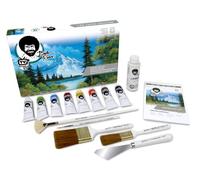Bob Ross Meister Kit de peinture à l'huile et pinceaux 15 pièces
