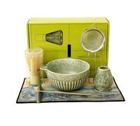 BOBASH 7 Pièces Matcha Kit Set Fouet Cuillère à Café Bec Verseur Porte-Balai Coffret Cadeau pour Les Amateurs de Matcha
