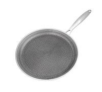 Bobikuke Poêle à Crêpes en Acier Inoxydable 26 cm, Revêtement Antiadhésif | Crêpière avec Revêtement Antiadhésif, Tous Feux dont Induction, sans PFOA