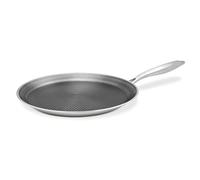 Bobikuke Poêle à Crêpes en Acier Inoxydable 30 cm, Revêtement Antiadhésif | Crêpière avec Revêtement Antiadhésif, Tous Feux dont Induction, sans PFOA