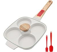 Bobikuke Poêle à oeufs au plat 21 cm avec poignée et couvercle amovibles - Poêle à crêpes à induction Poêle à oeil