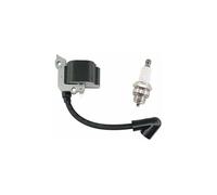 Bobine d'allumage avec bougie - AIMOONSA - 4140 400 1308 - Compatible Stihl FS38/FS55/KM55 - Noir - Pack 1+1