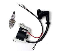 Bobine d'allumage avec bougie d'allumage pour Zipper ZI-MOS145 / ZI-MOS145G / ZI-MOS125 / MOS 911 1,97 CV Débroussailleuse, poire amorcage debroussailleuse