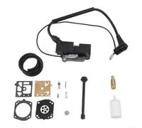 Bobine d'allumage Kit Carburateur HUS350 357 359 | Compatibilité HUS350-372, installation simple, matériau plastique pour robuste, couleur noire standard