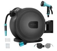 Bobine d'arrosage Cecotec HydroShell 20, 20 mètres, technologie SlowReturn, design portable et ergonomique