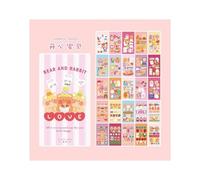 Bobine D'autocollants Animaux En Dessin Animé, Étiquette Décorative, Mignon Kawaii, Pour Livre, Journal, Fournitures De Papeterie Scolaires, Pour Enfants, 50 Feuilles