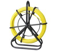 Bobine de câble à fibre optique de 6 x 50 mètres, avec support en acier et frein