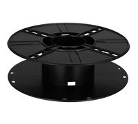Bobine de Câble en Plastique Noir, Compacte et Légère pour Camping | Dérouleur de Câble, Plaque Robuste, Usage pour Câbles et Leads, Format Portable pour Motorhome